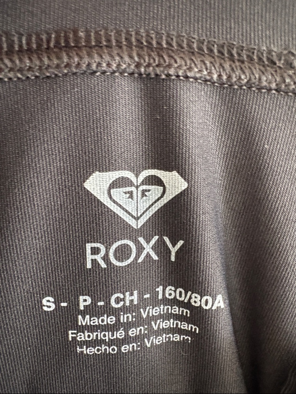 Roxy Black Hooded Rashguard Zip Jacket with Logo Size Small - Picture 2 of 3